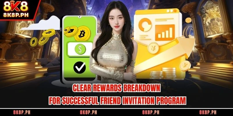 Clear rewards breakdown for successful friend invitation program