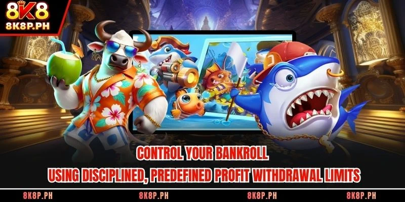 Control your bankroll using disciplined, predefined profit withdrawal limits