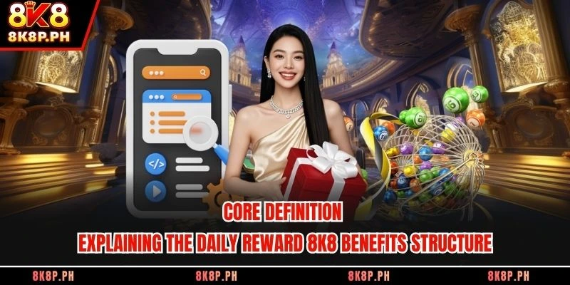 Core definition explaining the daily reward 8K8 benefits structure