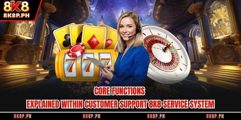 Core functions explained within customer support 8K8 service system