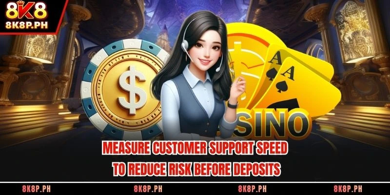 Measure customer support speed to reduce risk before deposits