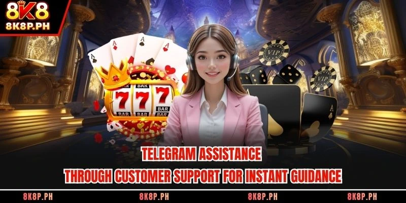 Telegram assistance through customer support for instant guidance